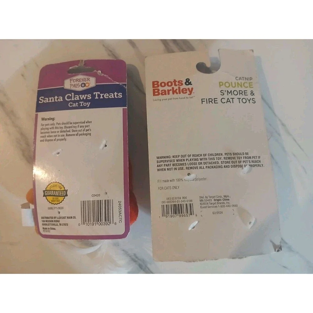 Cat Toy Bundle Catnip Smores And Fire- Cookies And Milk-New